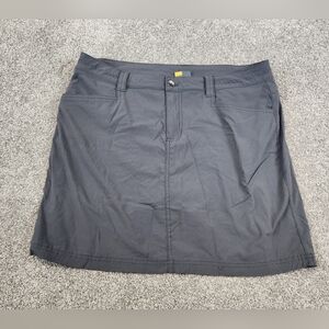 Eddie Bauer Travex Skort Womens Size 12 Gray Stretch Outdoors